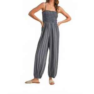 NEW KLESIS costa mesa balloon jumpsuit in navy